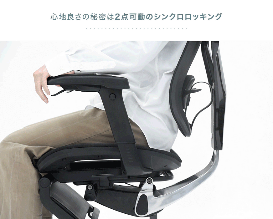 座り心地フルカスタム 多機能 ワークチェア 3Dアームレスト 15段階リクライニング フットレスト シートスライド ランバーサポート〔79100002〕