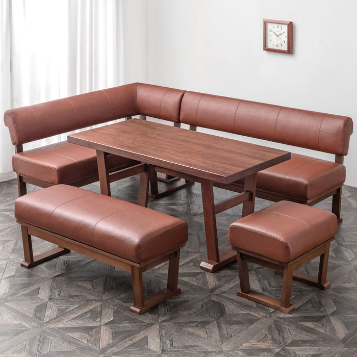 【アウトレット 在庫限り品】ダイニングテーブル 単品 150×70 ブラウン  【超大型商品】【搬入設置込み】〔1831006600〕