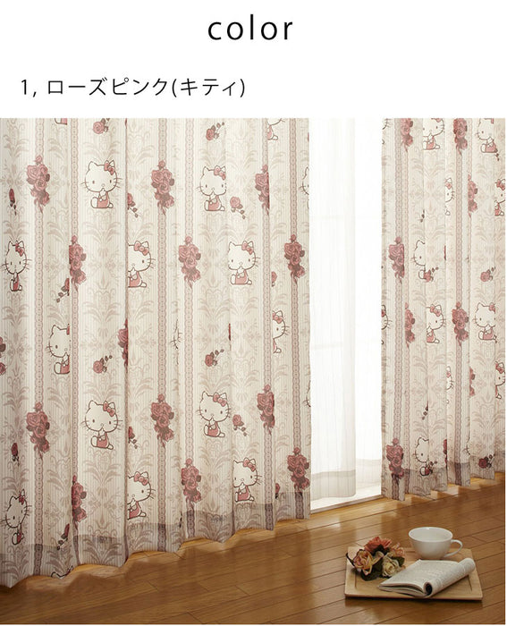 100×135  日本製 遮熱 キャラクターカーテン 2枚セット ディズニー ミッキー ポムポムプリン キティ ハローキティ アリス プリンセス 2枚組 タッセル フック 北欧 おしゃれ セット 可愛い 子供部屋 キッズ ミッキーマウス 国産〔22700009〕