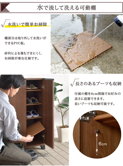 [幅74cm] シューズボックス 日本製 完成品 消臭・脱臭機能付 ピタゴラス 【超大型商品】〔24900006〕