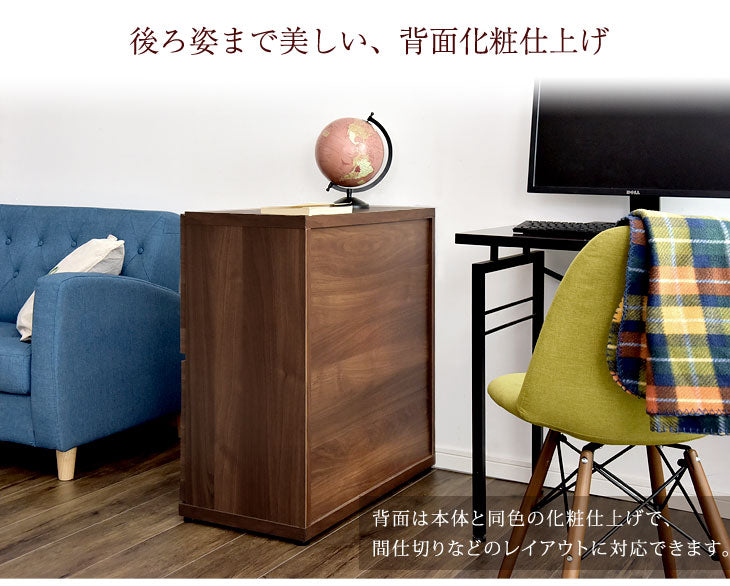 国産 完成品 キャビネット 木製 本棚 大川家具 可動棚 扉付き棚 収納棚 【超大型商品】〔24900008〕