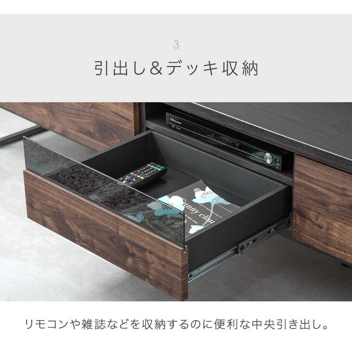 幅150cm 国産 完成品  ヴィンテージ調テレビ台 ロ－タイプ【超大型商品】 〔24900080〕