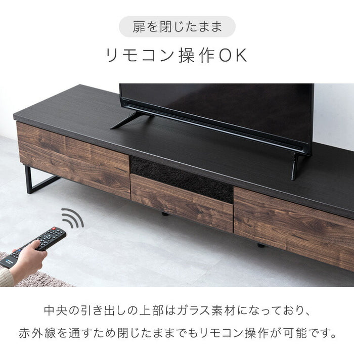 幅150cm 国産 完成品  ヴィンテージ調テレビ台 ロ－タイプ【超大型商品】 〔24900080〕