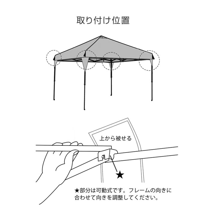 当店タープテント専用 2m 補強フレームのみ 4本セット 19000026 / 19000021 / 19000050 専用〔74100041〕