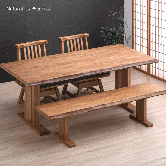 4人掛け 和風 ダイニングテーブル4点セット 回転椅子【玄関渡し】【超大型商品】〔99901237〕
