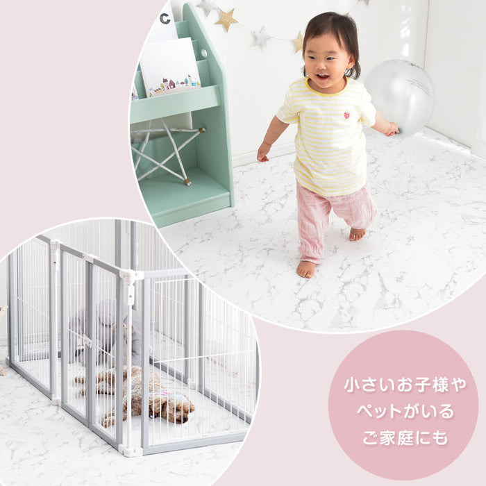 ［6畳］大理石調 ジョイントマット 32枚 厚み20mm 大判59cm 安全 防音 抗菌 防臭 洗える 床暖房対応〔31800016〕