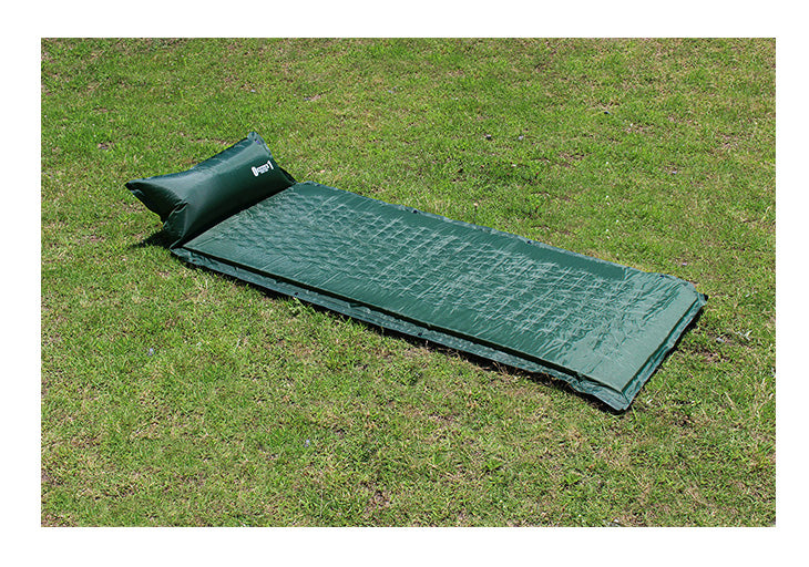 [190×65cm] エアマット 枕付 寝具 コンパクト レジャー アウトドア キャンプ用品〔3500003100〕