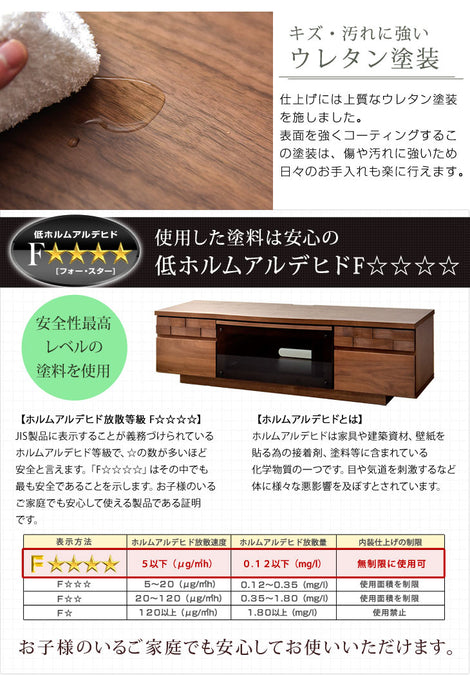 幅150㎝ 国産 完成品 テレビ台 *ゼウス-TG*  【超大型商品】 〔36800002〕