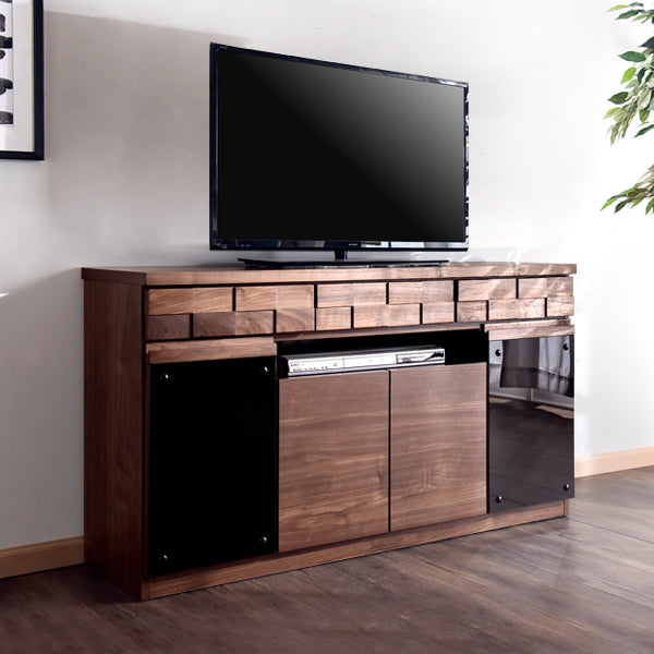 ［幅120］完成品 ハイタイプ テレビ台 国産 無垢材 木製 日本製 北欧 おしゃれ テレビボード【超大型商品】〔36800006〕