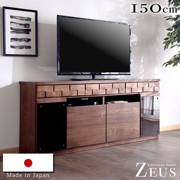［幅150］完成品 ハイタイプ テレビ台 国産 無垢材 木製 日本製 北欧 おしゃれ テレビボード【超大型商品】〔36800007〕