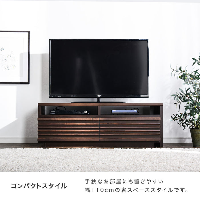 ［幅110-210cm］テレビ台 国産 完成品 アルダー無垢 伸縮式 *ダリア-TG*〔38700023〕