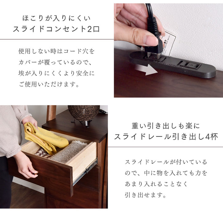 ［幅40］キャビネット 国産 木製 収納 シェルフ 大川家具 北欧 天然木【超大型商品】〔39600002〕