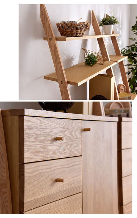 ［幅40］キャビネット 国産 木製 収納 シェルフ 大川家具 北欧 天然木【超大型商品】〔39600002〕