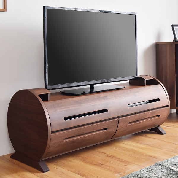 ［幅120］大川家具 テレビ台 完成品 収納 国産 アルダー 無垢材 木製 日本製 北欧 おしゃれ テレビボード【超大型商品】〔39600006〕