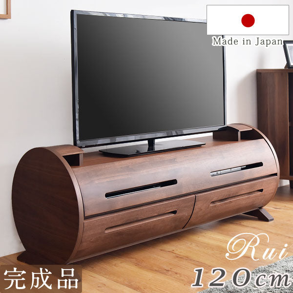 ［幅120］大川家具 テレビ台 完成品 収納 国産 アルダー 無垢材 木製 日本製 北欧 おしゃれ テレビボード【超大型商品】〔39600006〕