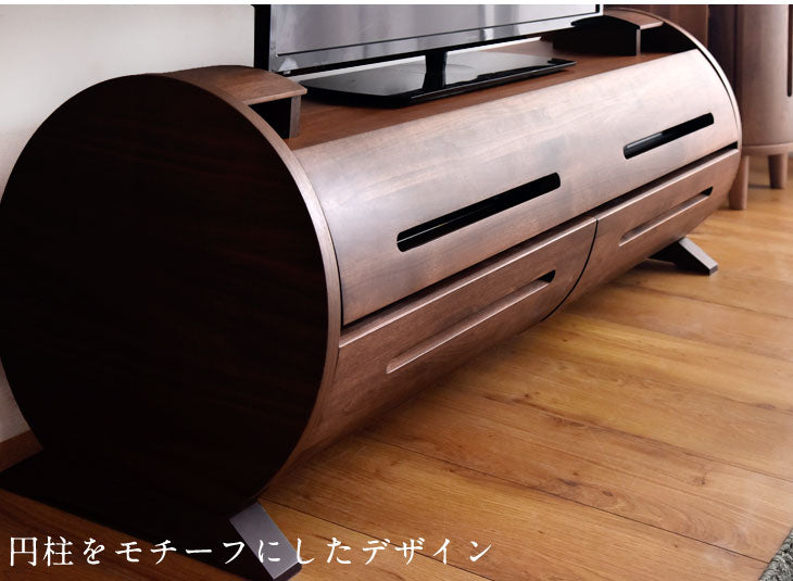 ［幅120］大川家具 テレビ台 完成品 収納 国産 アルダー 無垢材 木製 日本製 北欧 おしゃれ テレビボード【超大型商品】〔39600006〕