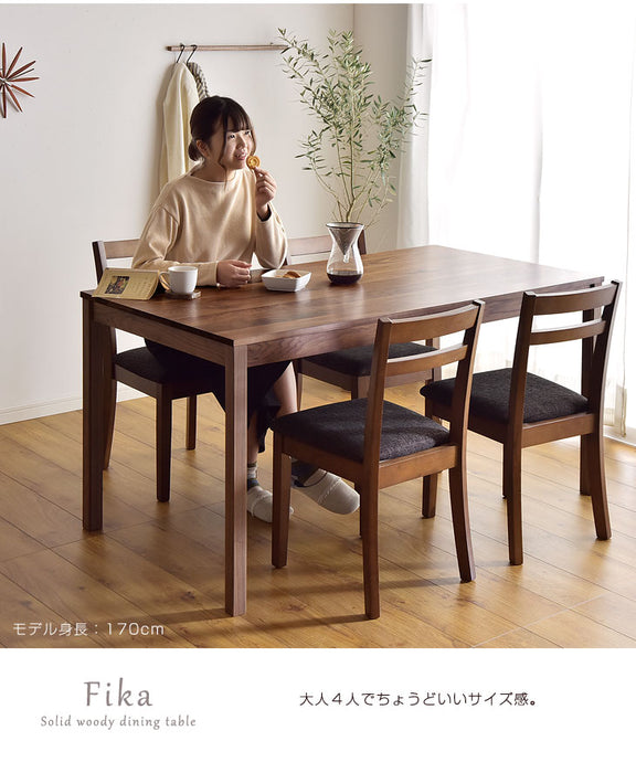 [幅135×奥行80] ダイニングテーブル 単品 4人掛け 無垢材 国産【超大型商品】〔42600000〕