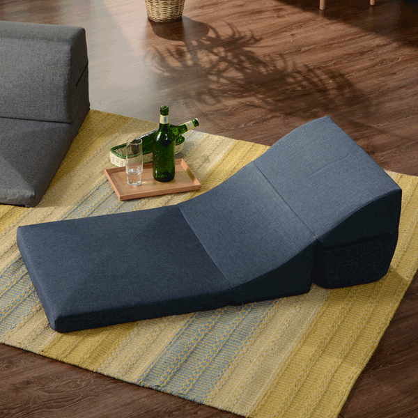 幅50cm テレビ枕 1Pローソファ 着脱カバー付き IMONIA 日本製〔44030023〕