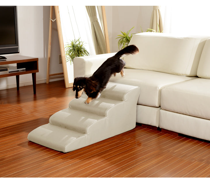 ドッグステップ 4段 ペット用階段 犬用  奥行80cm 〔44030077〕