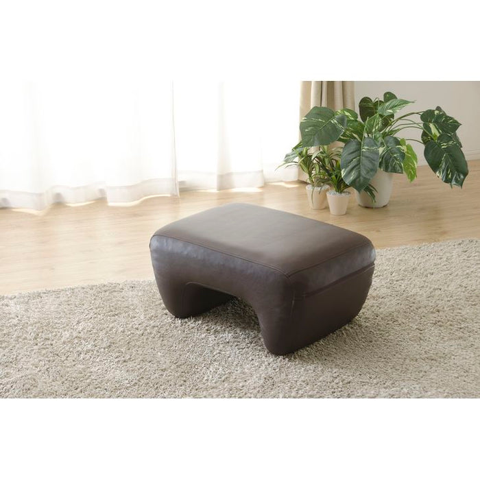 日本製 オットマン スツール ブラウン オットマン レザー 足置き 1人掛け 北欧 おしゃれ sofa モダン ミッドセンチュリー シンプル リビング ソファ オットマン 国〔44030119〕産