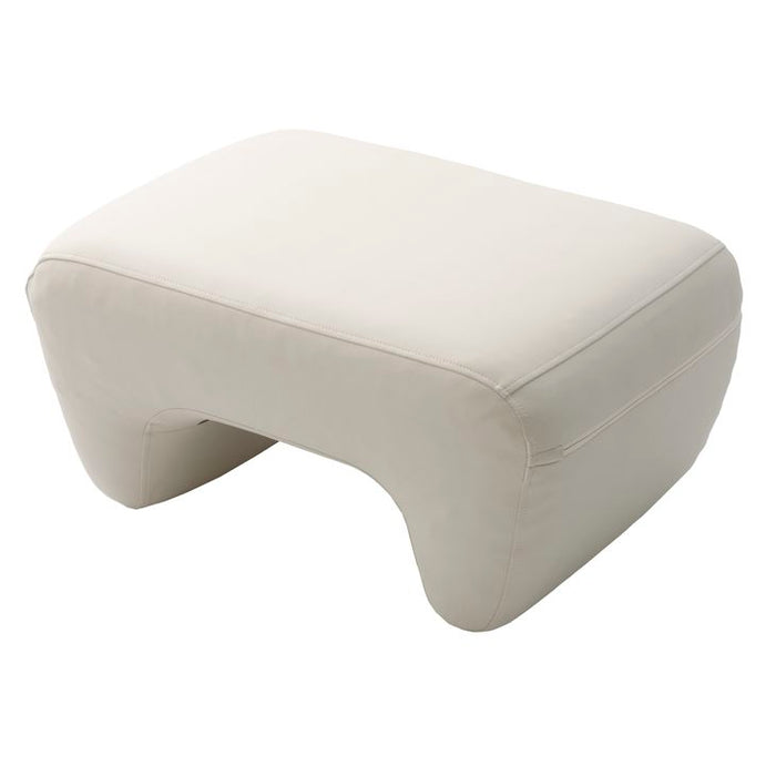 日本製 オットマン スツール アイボリー オットマン レザー 足置き 1人掛け 北欧 おしゃれ sofa モダン ミッドセンチュリー シンプル リビング ソファ オットマン 国産 〔44030121〕