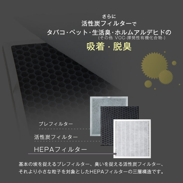 【交換用フィルター付】空気清浄器 UV-C紫外線ランプ搭載 ELEC-DIAMOND 〔48100006〕