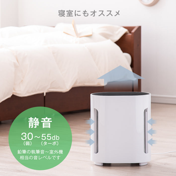 【交換用フィルター付】空気清浄器 UV-C紫外線ランプ搭載 ELEC-DIAMOND 〔48100006〕