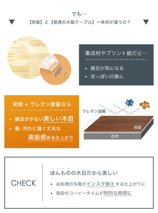 ［幅120cm］ダイニングテーブル 天然木 正方形 北欧 シンプル 木製 カフェテーブル〔49600016〕