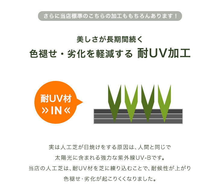 ［1m×10m］“10年使える”超高密度 リアル人工芝 芝丈25mm 高密度52万本/㎡ ロール diy ガーデン〔50900080〕