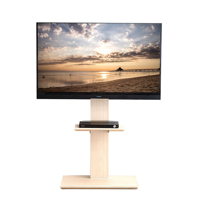 ★12時～販売開始★【アウトレット半額!! キャンセル戻り品】[32～65インチ対応] テレビスタンド 無段階高さ調節 上下左右首振り オーク (4540004517out・out3175)