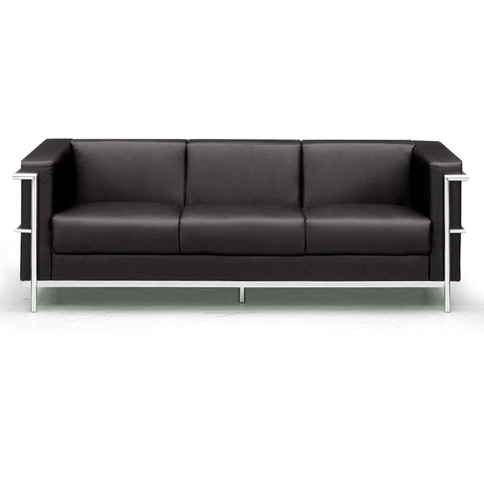 3人掛け ソファ ル・コルビジェ LC2 デザイナーズ ソファー Le Corbusier リプロダクト ジェネリック家具【超大型商品】〔33010023〕