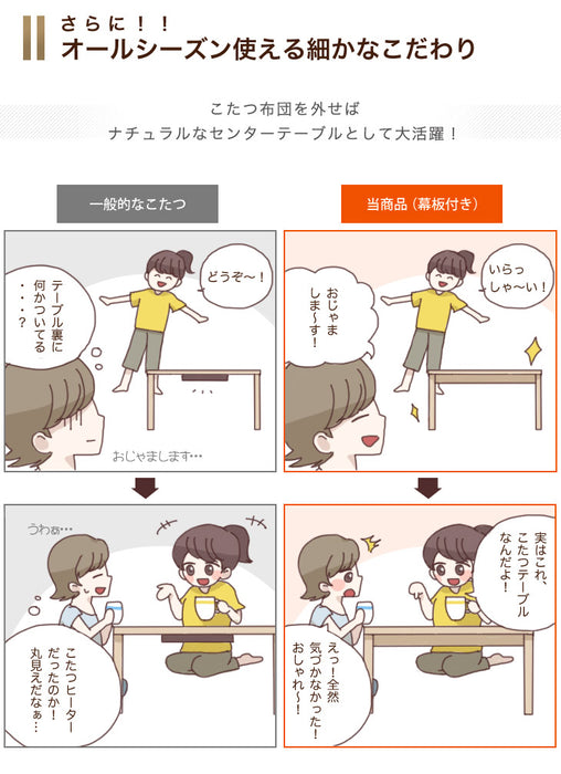 [3点セット] [幅150×奥行80cm] こたつテーブル＋掛け・敷布団 石英管ヒーター 傷に強いUV天板 1年保証【超大型商品】〔68140098〕