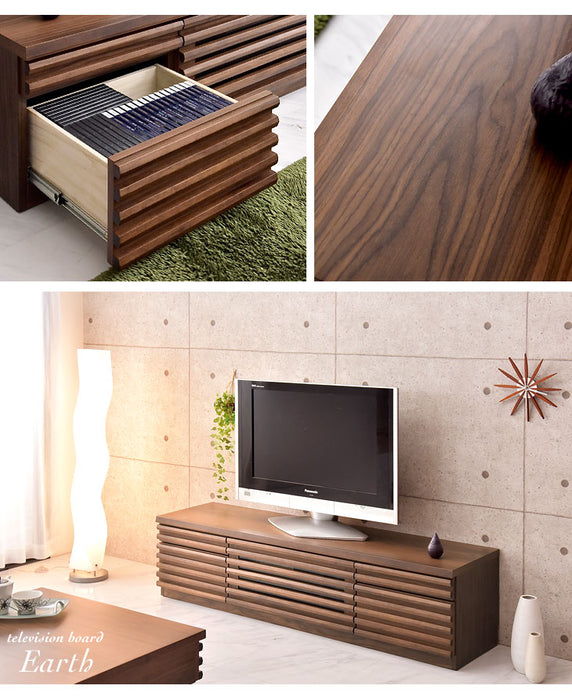 ［幅160cm］ テレビ台 完成品 天然木 フルオープン 稼働棚付 3段階調整 【超大型商品】 〔71020043〕
