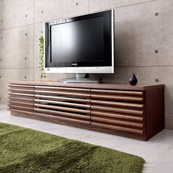 ［幅160cm］ テレビ台 完成品 天然木 フルオープン 稼働棚付 3段階調整 【超大型商品】 〔71020043〕