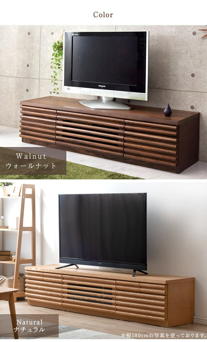 ［幅160cm］ テレビ台 完成品 天然木 フルオープン 稼働棚付 3段階調整 【超大型商品】 〔71020043〕