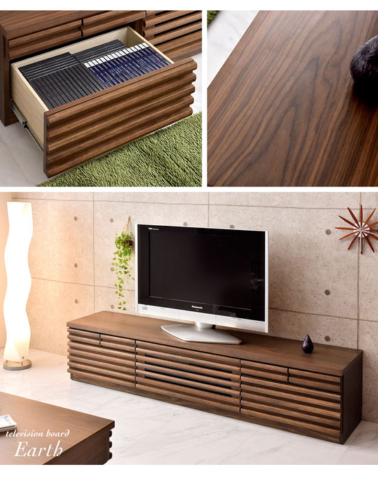 ［幅180cm］ テレビ台 完成品 天然木 フルオープン 稼働棚付 3段階調整 【超大型商品】 〔71020044〕