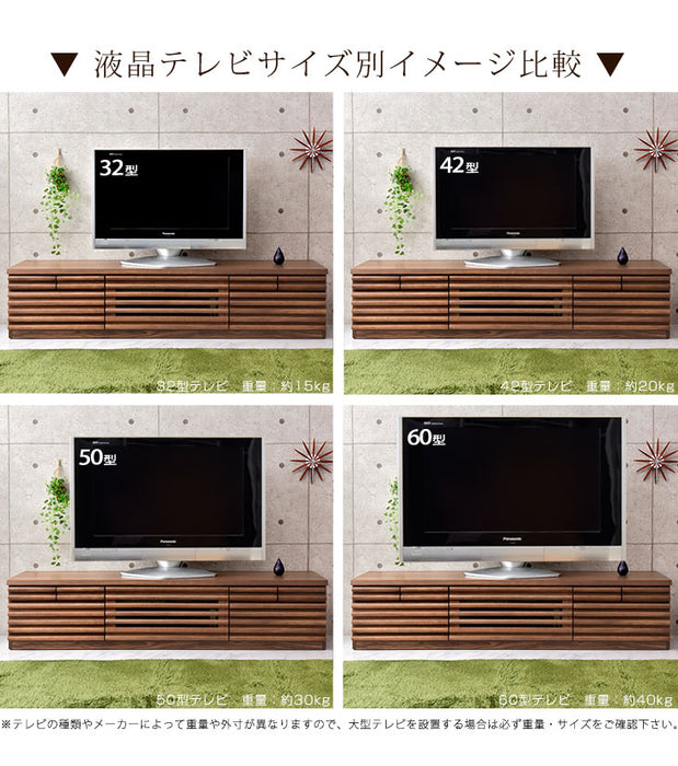［幅180cm］ テレビ台 完成品 天然木 フルオープン 稼働棚付 3段階調整 【超大型商品】 〔71020044〕