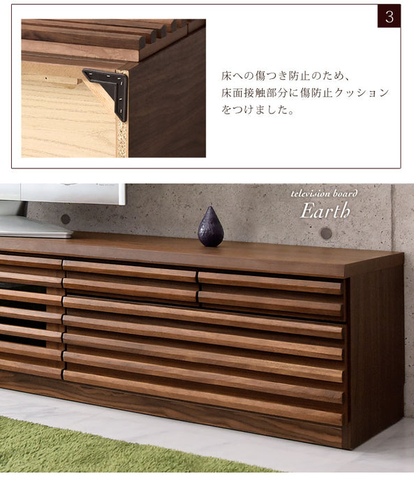 ［幅200cm］ テレビ台 完成品 天然木  フルオープン 稼働棚付 3段階調整【搬入設置込み】【超大型商品】〔99901155〕