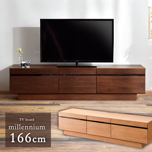 ［幅166cm］テレビ台 完成品 アッシュ 木製 北欧 ロータイプ キャビネット テレビボード【超大型商品】〔71020052〕