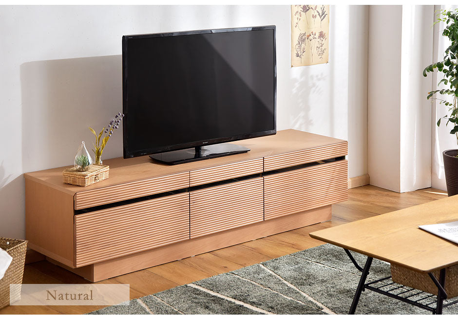 ［幅166cm］テレビ台 完成品 アッシュ 木製 北欧 ロータイプ キャビネット テレビボード【超大型商品】〔71020052〕