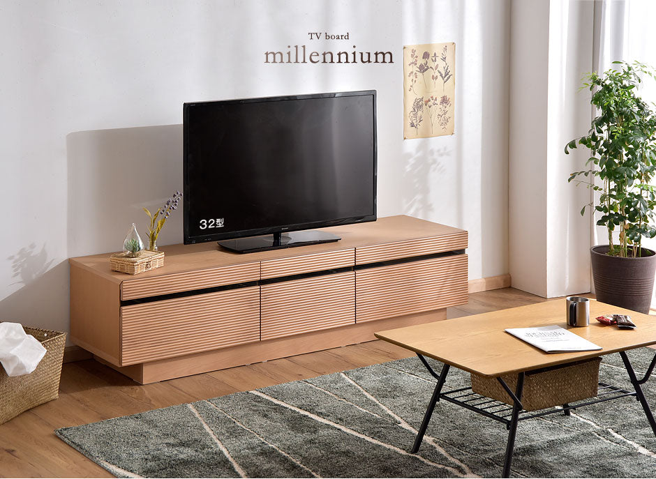 ［幅166cm］テレビ台 完成品 アッシュ 木製 北欧 ロータイプ キャビネット テレビボード【超大型商品】〔71020052〕