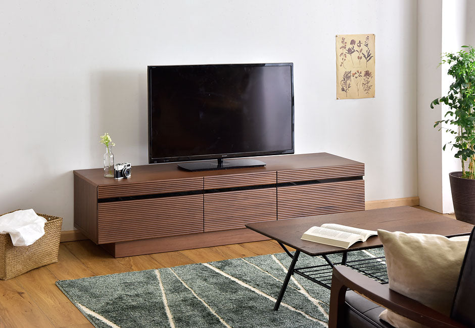 ［幅166cm］テレビ台 完成品 アッシュ 木製 北欧 ロータイプ キャビネット テレビボード【超大型商品】〔71020052〕