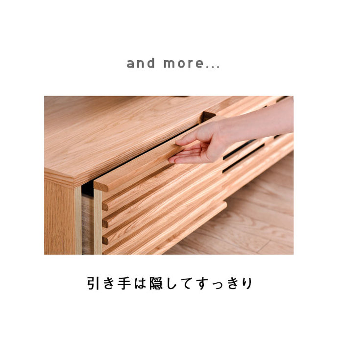 [幅150cm] テレビ台 完成品 アッシュ 無垢材  【超大型商品】 〔71020066〕
