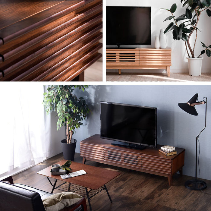 [幅150cm] テレビ台 完成品 アッシュ 無垢材  【超大型商品】 〔71020066〕