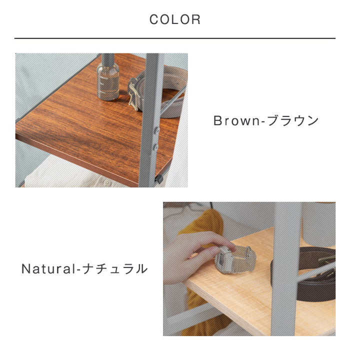 (商品番号：72600004)専用 サイドラック 棚 ブラック ホワイト〔72600006〕