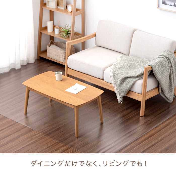 ［130×180］ダイニングマット 透明 厚さ1.5mm カット可能 表面エンボス加工〔31800105〕