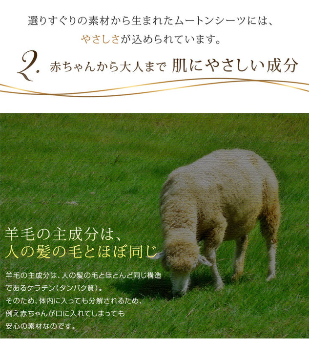 日本製 ムートンシーツ シングル  〔87250055〕